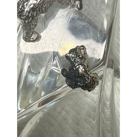 The Franklin Mint James Carpenter Crystal Caper Sterling Polar Bear Iceberg 1987 - Picture 11 of 16